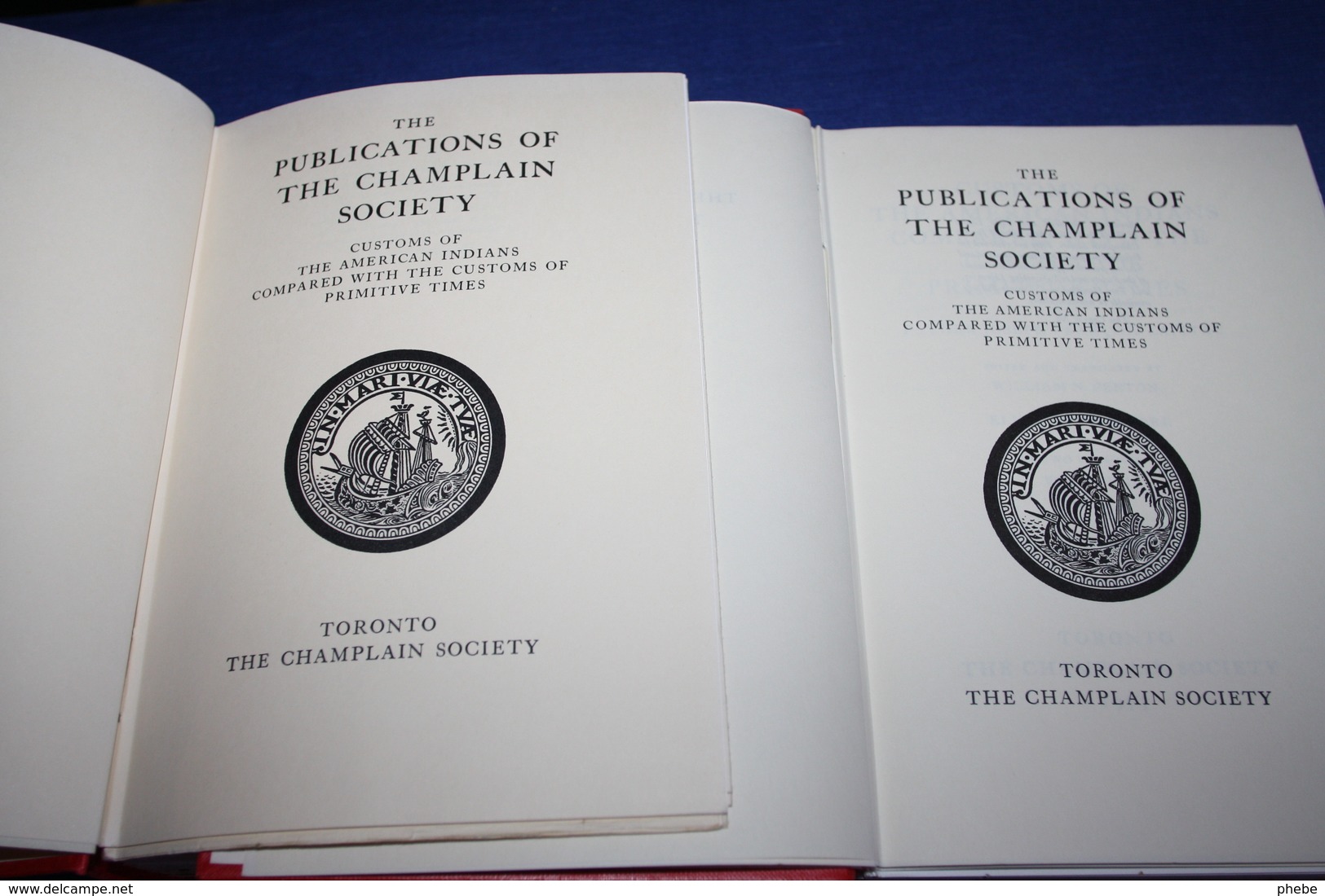Publication Of The Champlain Society Customs American Indians / Primitive Times - Andere & Zonder Classificatie