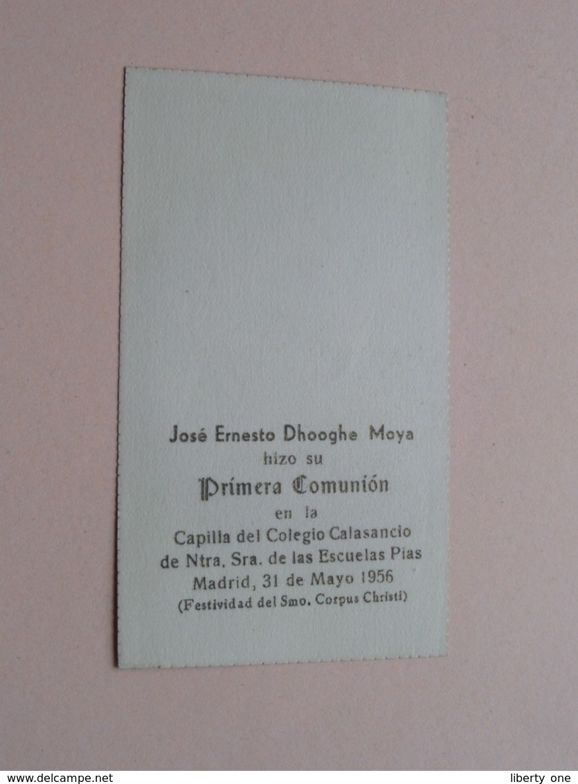 José Ernesto DHOOGHE MOYA Primera Comunion > MADRID 31 Mayo 1956 ( Zie Foto's Voor Details ) 2 Pcs. ! - Communion