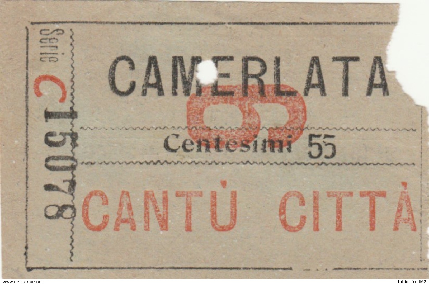 BIGLIETTO CAMERLATA CANTU' C.55 (BY511 - Europa