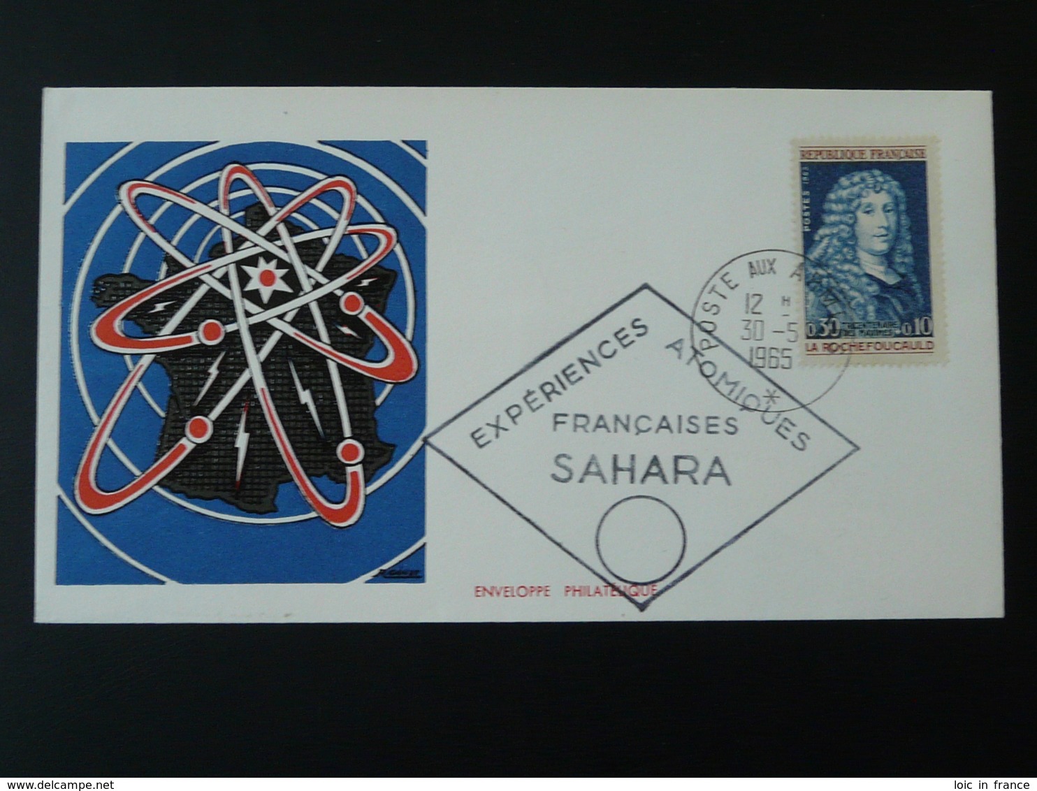 Lettre Poste Aux Armées Expériences Atomiques Françaises Au Sahara 1965 - Atome