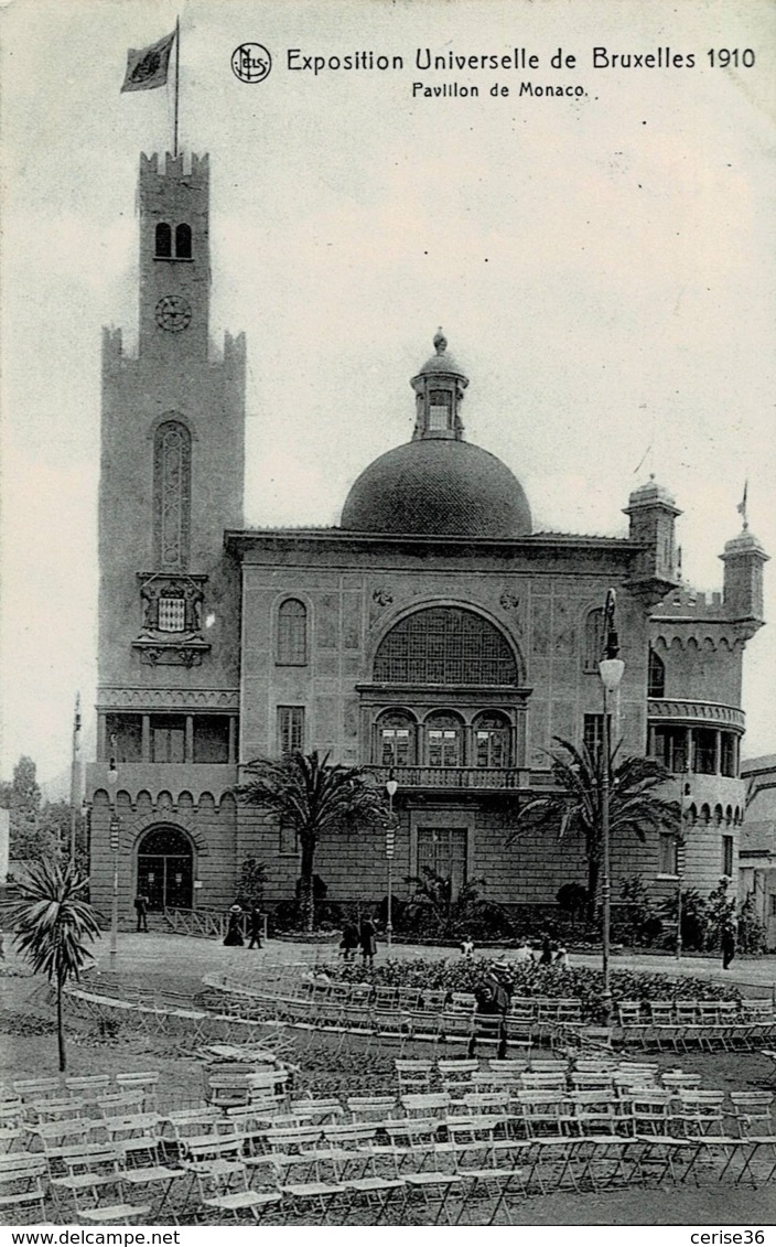 Exposition Universelle De Bruxelles 1910 Pavillon De Monaco Circulée En 1910 - Weltausstellungen