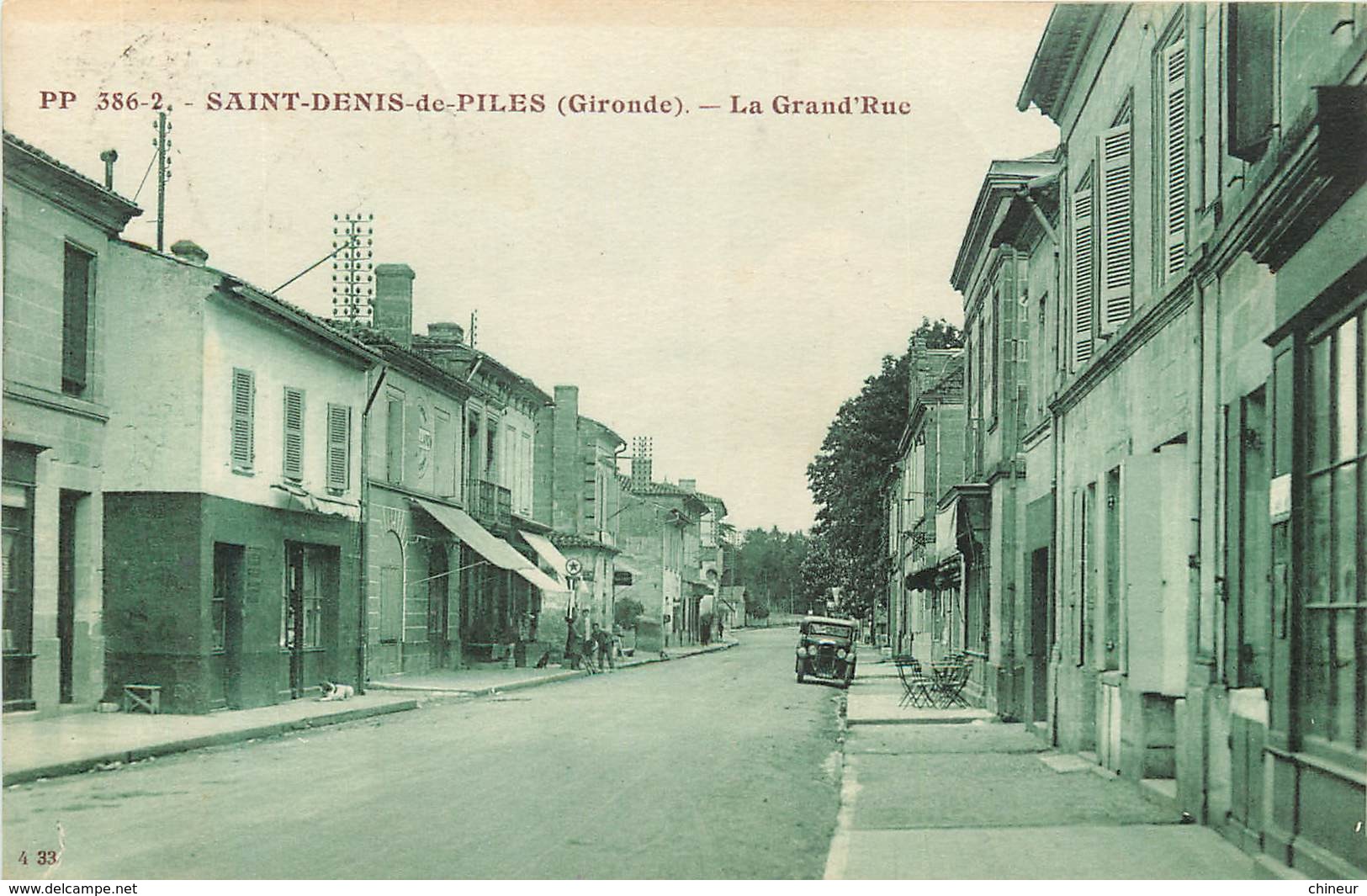 SAINT DENIS DE PILES LA GRAND'RUE LA STATION ESSENCE - Sonstige & Ohne Zuordnung