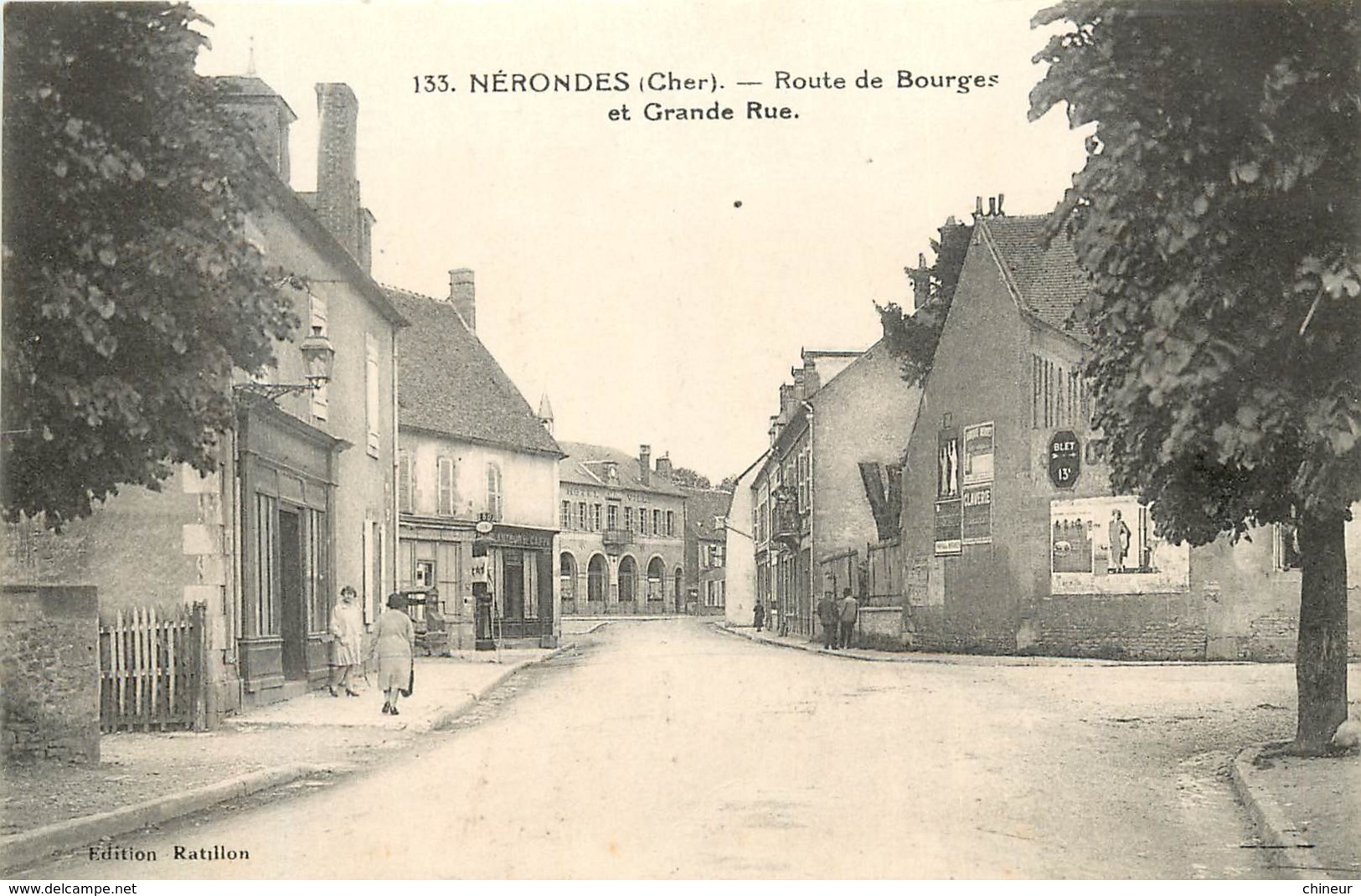 NERONDES ROUTE DE BOURGES ET GRANDE RUE - Nérondes