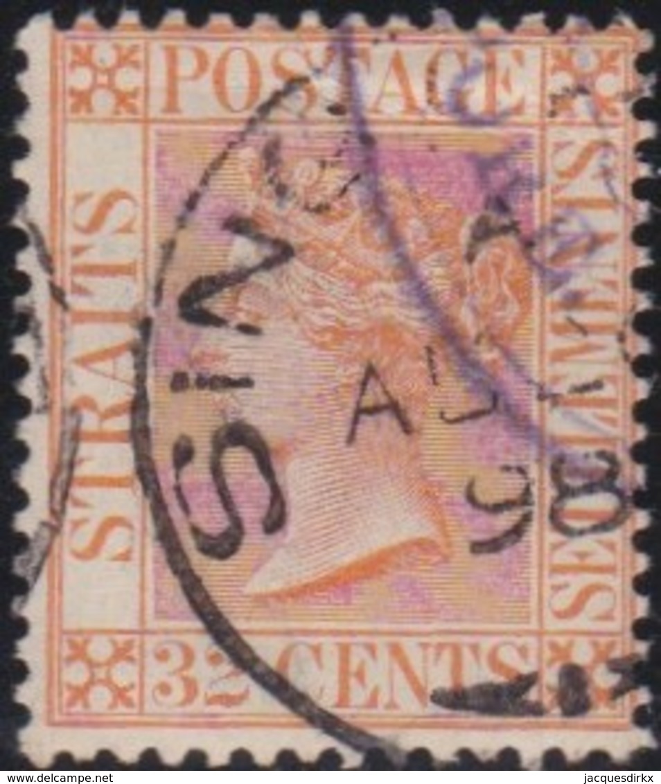 Straits Settlements   .    SG   .   70     .    O      .   Cancelled    .   /   .  Gebruikt - Straits Settlements