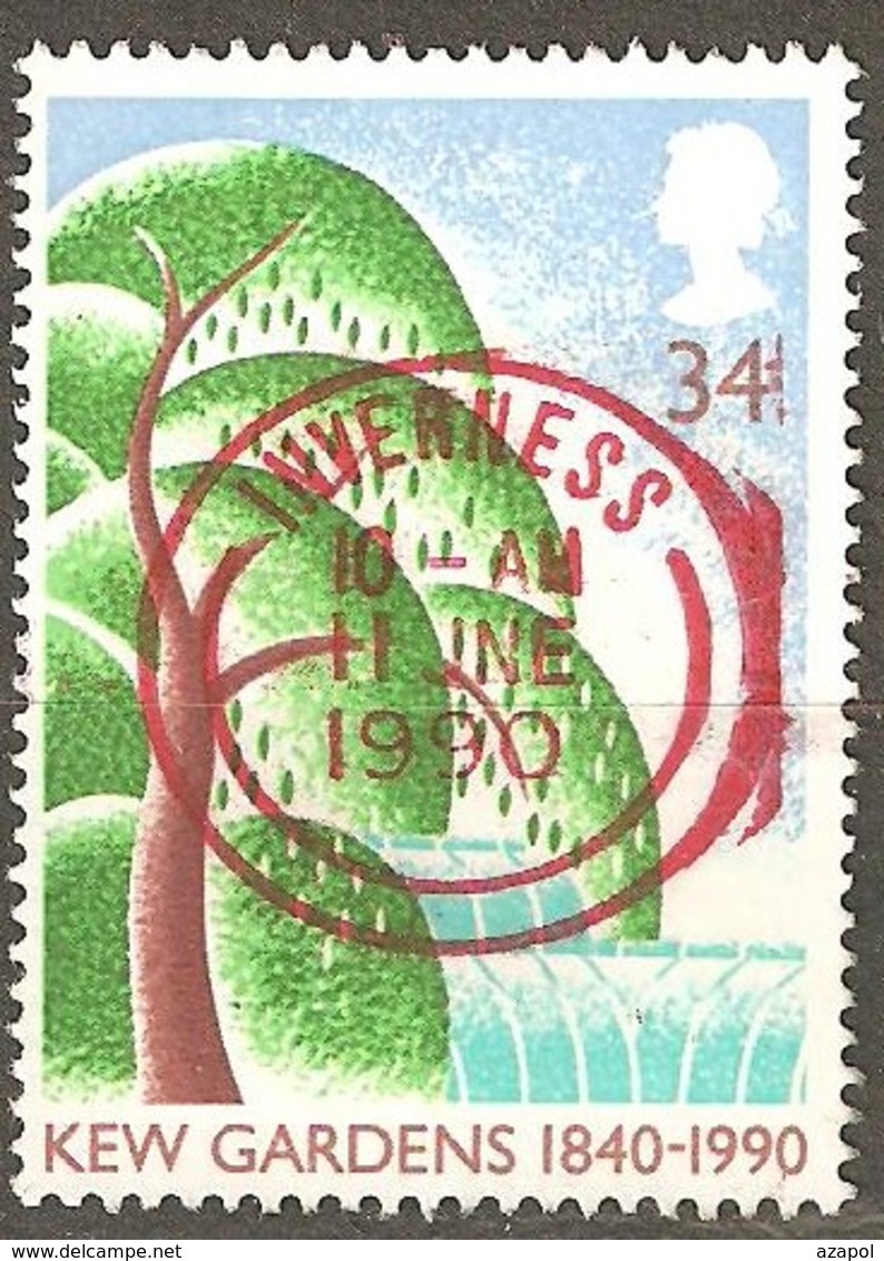 Great Britain: 1 Used Stamp From A Set, 150 Years Of Kew Garden, 1990, Mi#1272 - Oblitérés