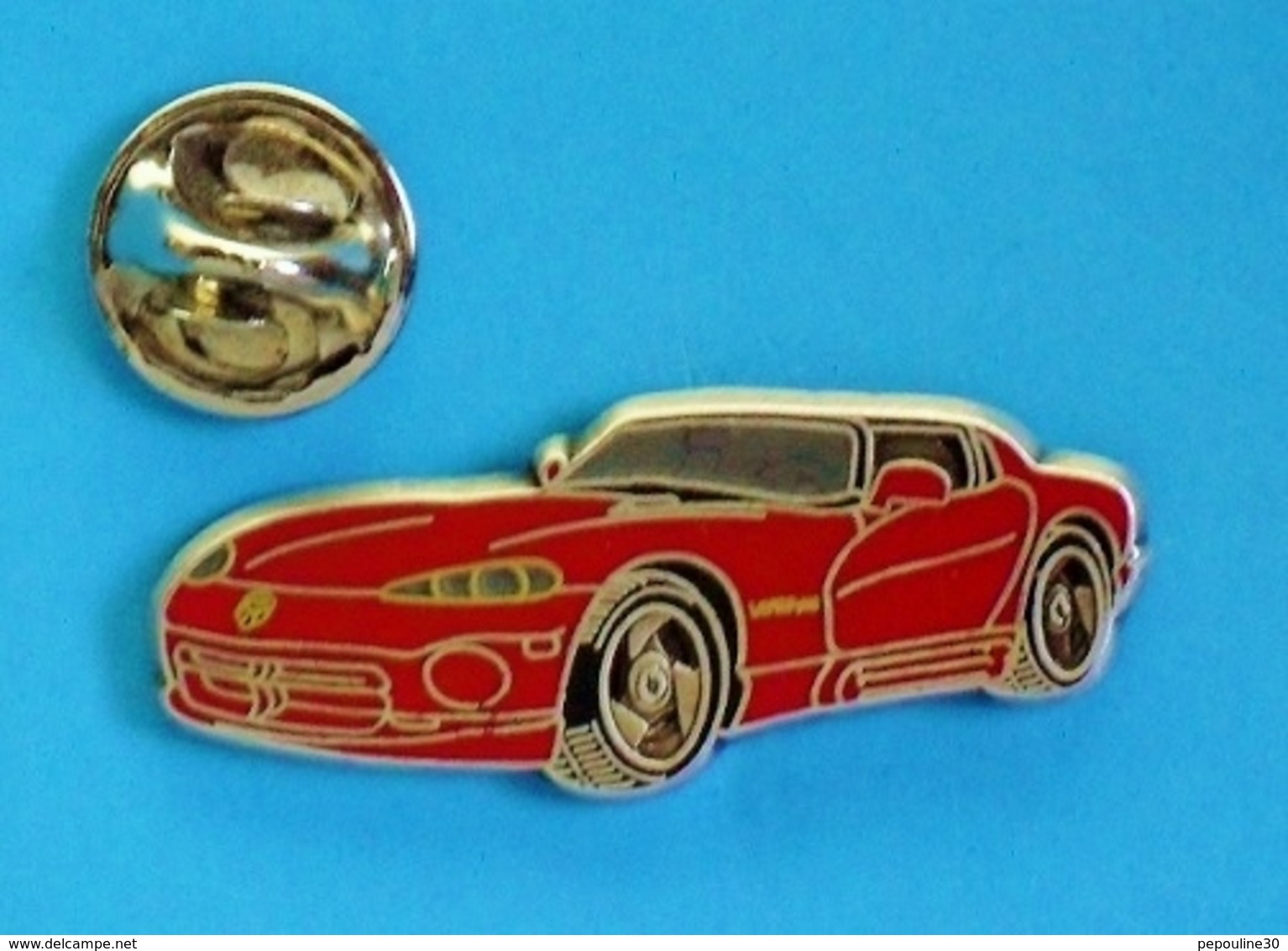 1 PIN'S  //  ** CHRYSLER / DODGE VIPER / RT10 ** . (BALLARD)  ./ Argenté