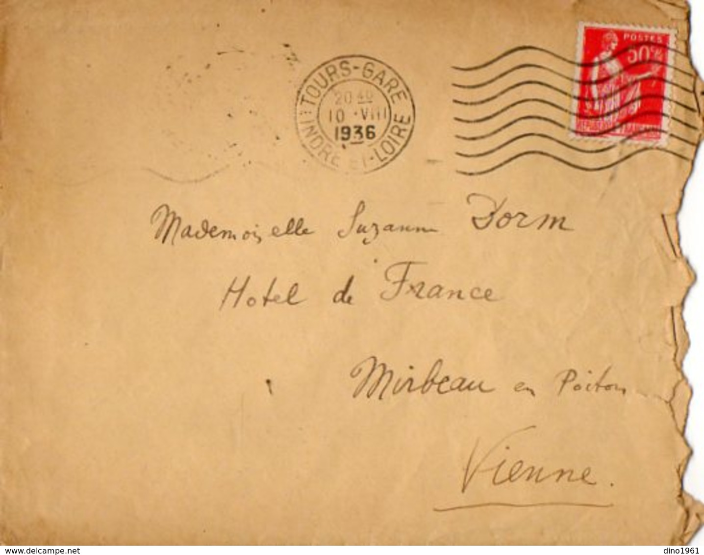 VP16.761 - Musique - Opéra De TOURS 1936 - Lettre Autographe Signée De Mr Marcel FICHEFET Chef D'Orchestre à S. DORM - Sonstige & Ohne Zuordnung