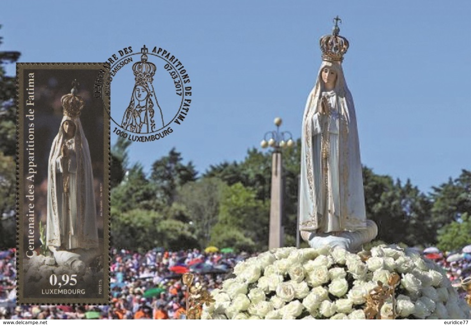 Luxembourg 2017 - 100 Years Of The Miracle Of Fatima Maximum Card - Nuevos