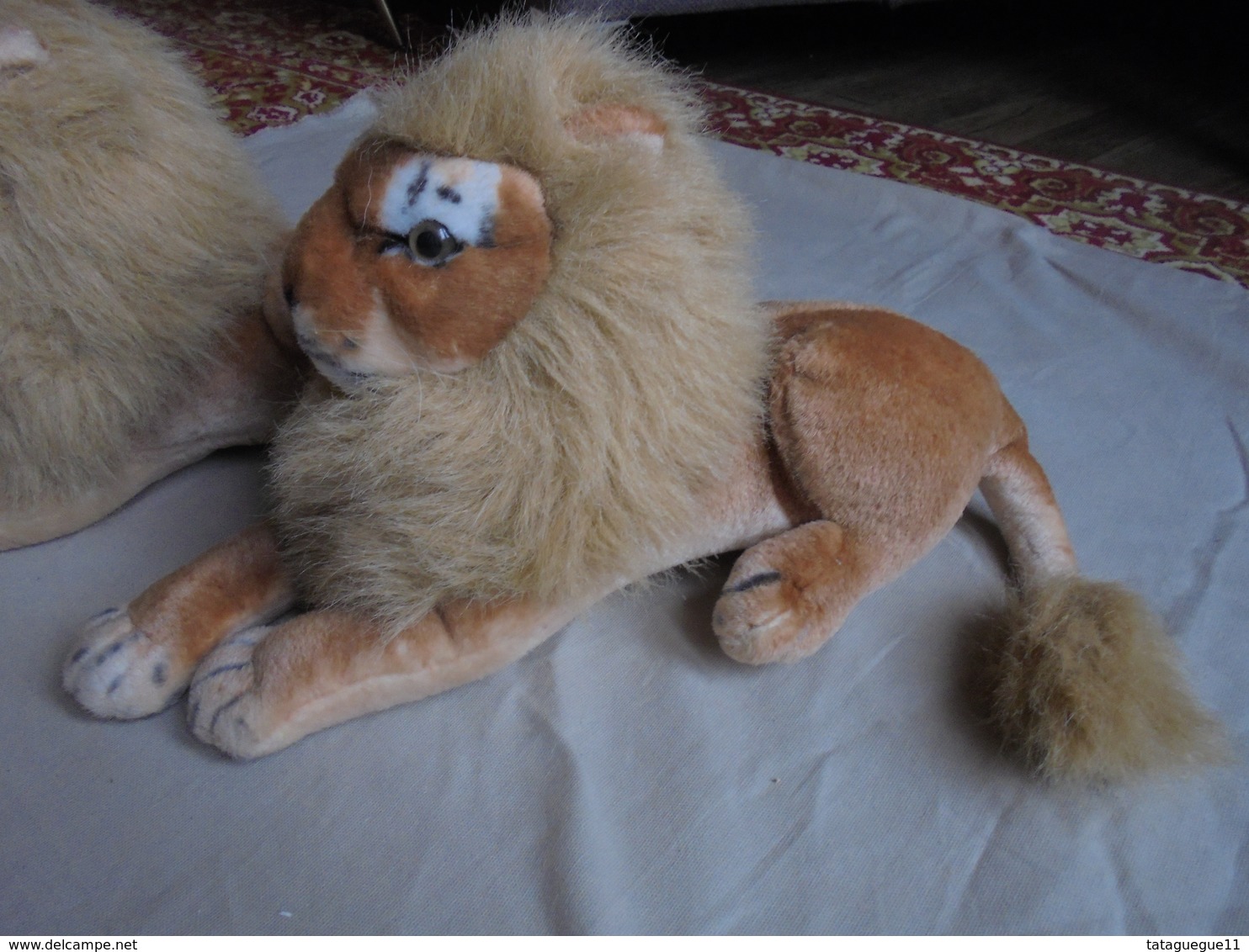 Couple De Lions En Peluche - Cuddly Toys