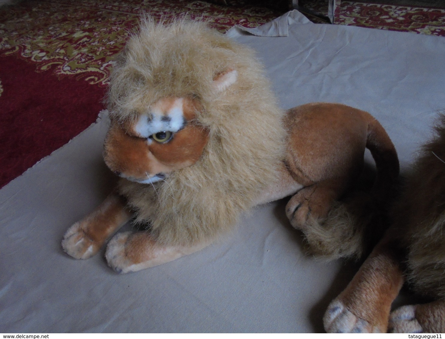 Couple De Lions En Peluche - Cuddly Toys