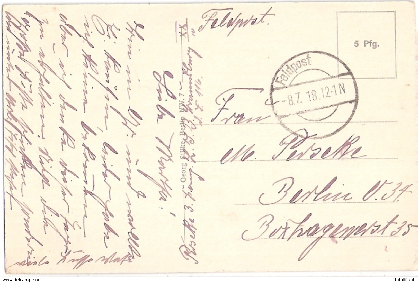 GRODNO Belarus Hrodna Kaufmannsstrasse Belebt Magazin Innostrannich Win 8.7.1918 Gelaufen - Belarus