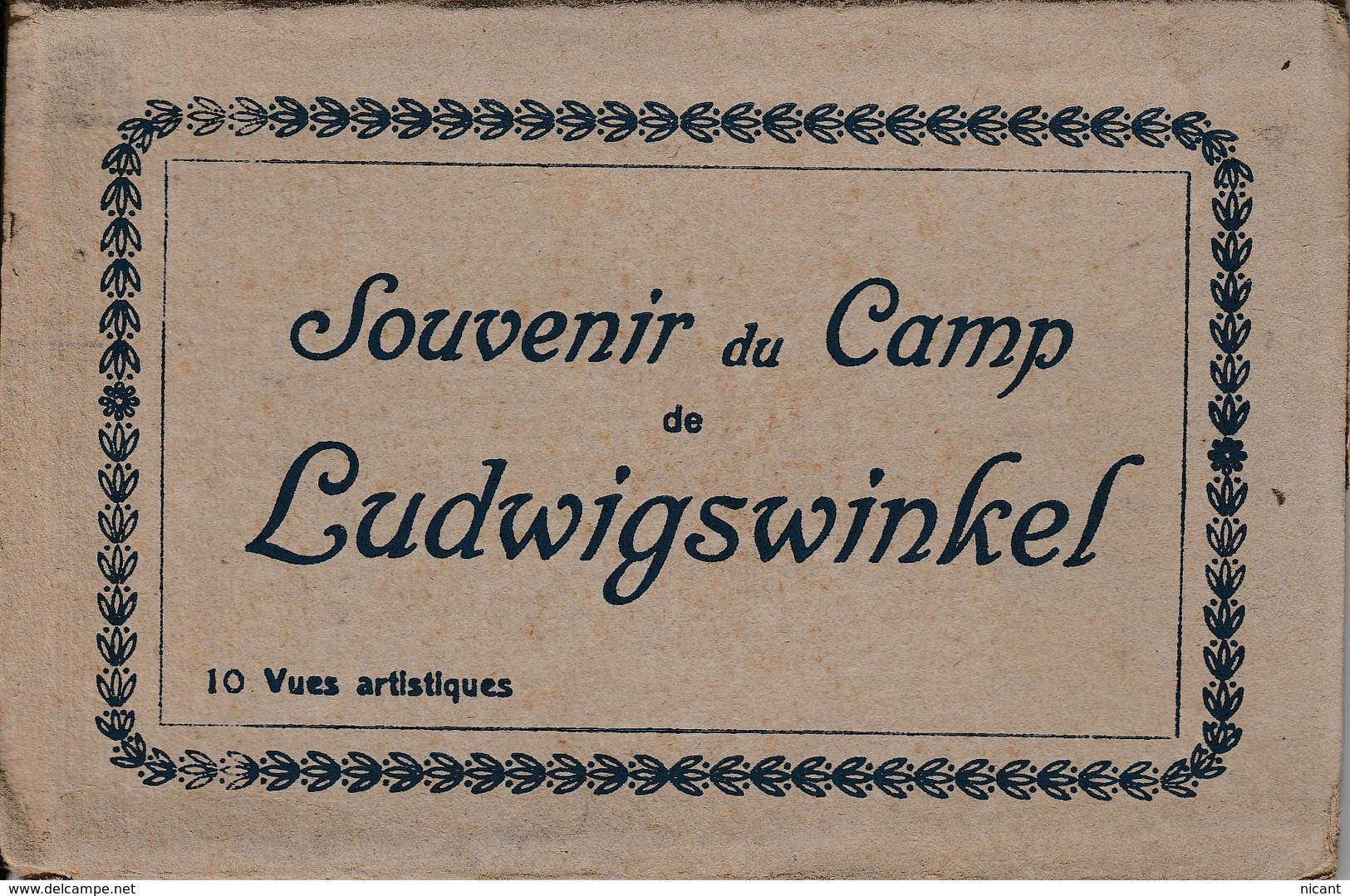 Ancien Carnet De 10 Vues Souvenir Du Camp De Ludwigswinkel - Autres & Non Classés