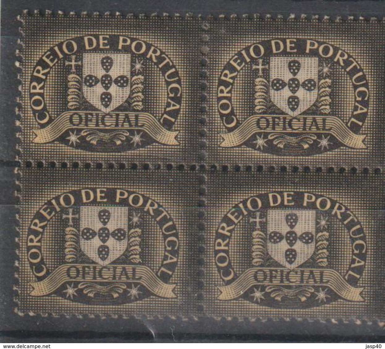 PORTUGAL CE AFINSA SERVIÇO OFICIAL 2 - QUADRA NOVA COM CHARNEIRA - Used Stamps