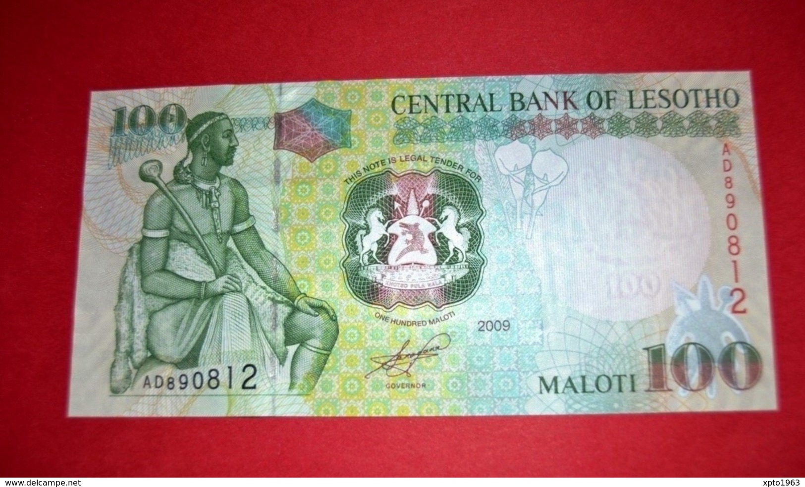 LESOTHO 100 Maloti - 2009 P 19e - AD PREFIX  / UNC - NEUF - Lesoto