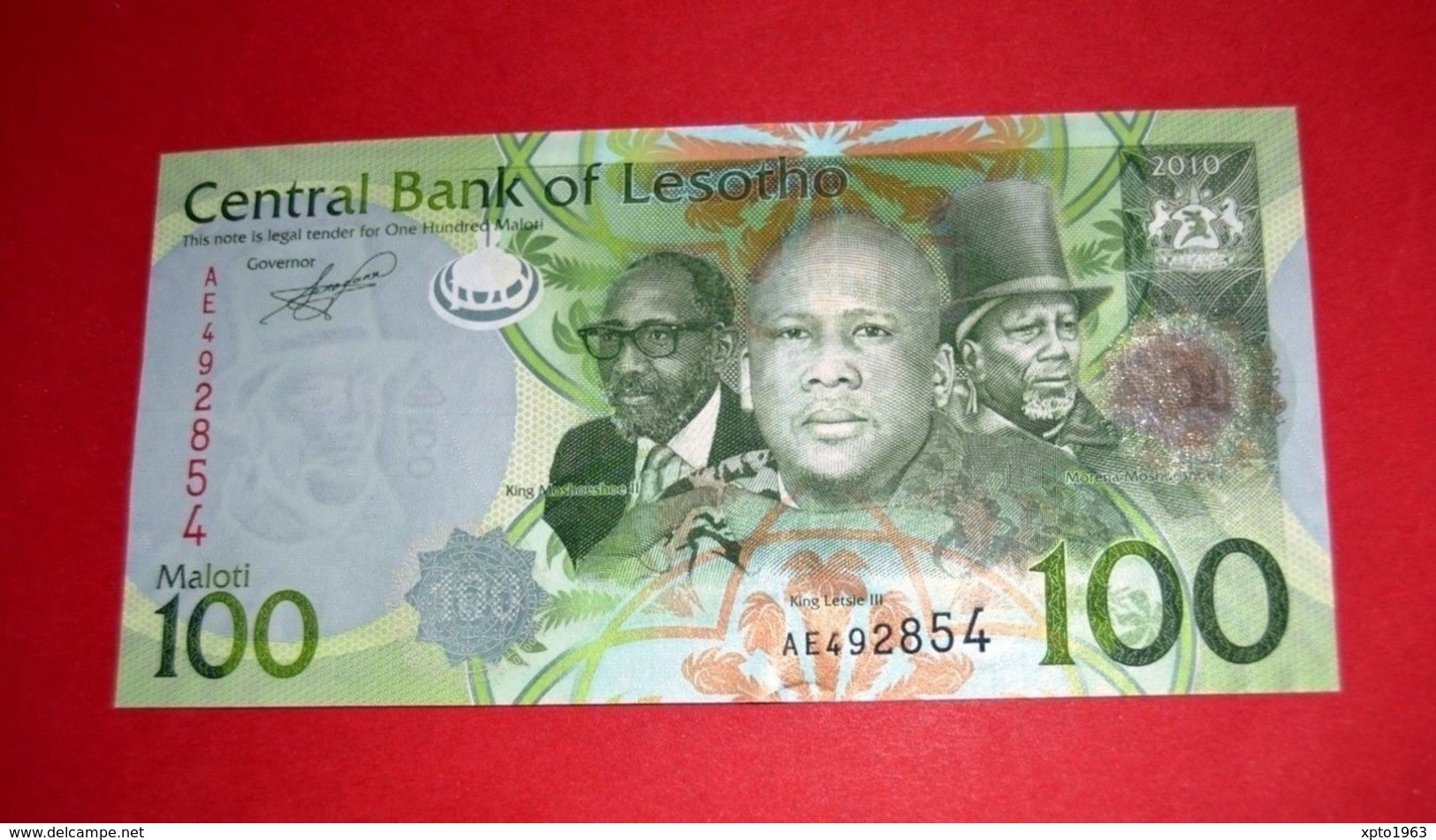 LESOTHO 100 Maloti - 2010 P 24a - AE PREFIX  / UNC - NEUF - Lesoto