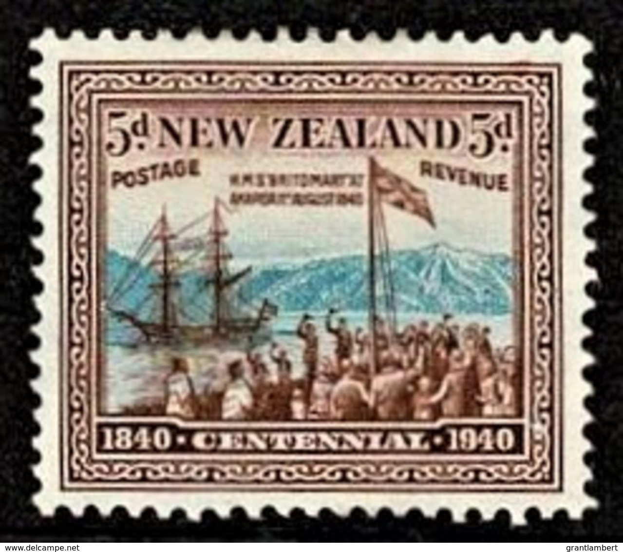 New Zealand 1940 Centennial 5d MH - Neufs