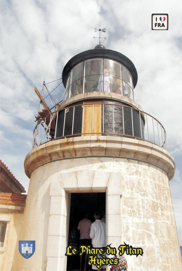 Set 6 Cartes Postales, Phares, Lighthouses Of Europe, France,  Hyères, Le Phare Du Titan - Fari