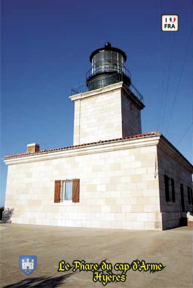 Set 6 Cartes Postales, Phares, Lighthouses Of Europe, France,  Hyères, Le Phare Du Cap D'Arme - Fari