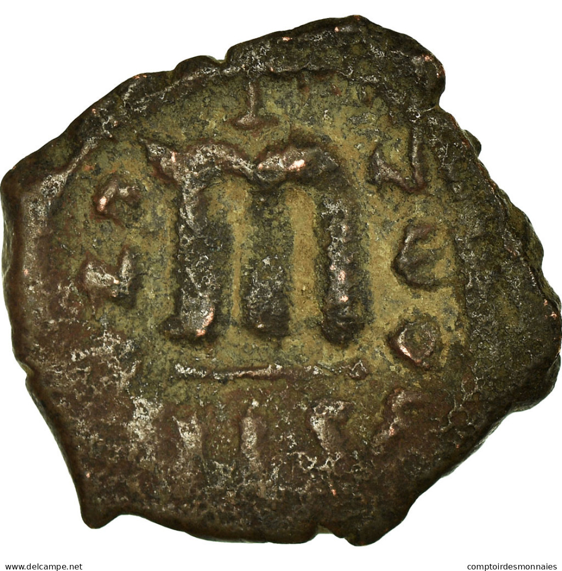 Monnaie, Constans II, Follis, 641-668 AD, Constantinople, TB+, Cuivre, Sear:1001 - Byzantines