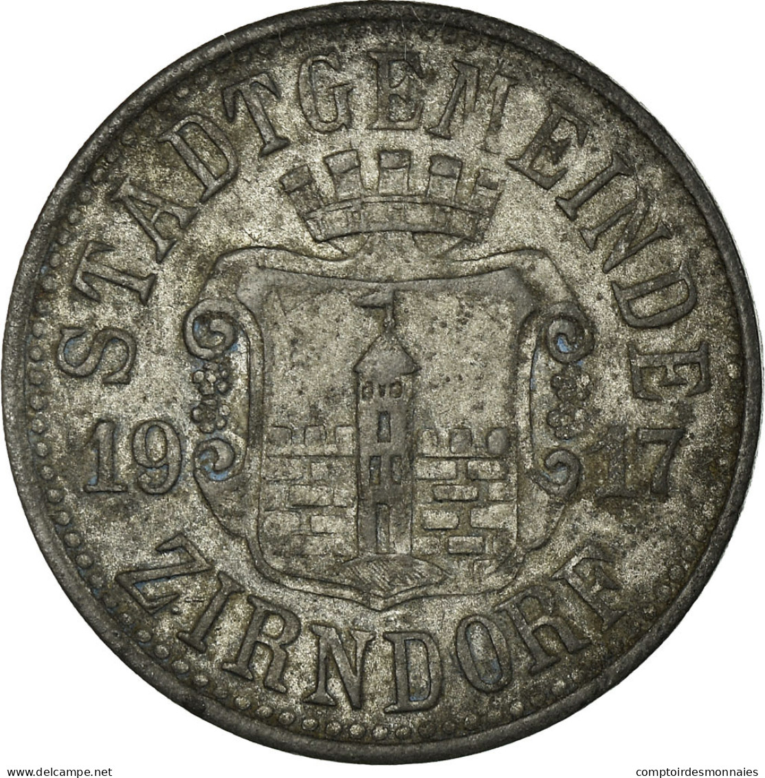 Monnaie, Allemagne, Stadtgemeinde Zirndorf, Zirndorf, 10 Pfennig, 1917, TTB - Monetari/ Di Necessità