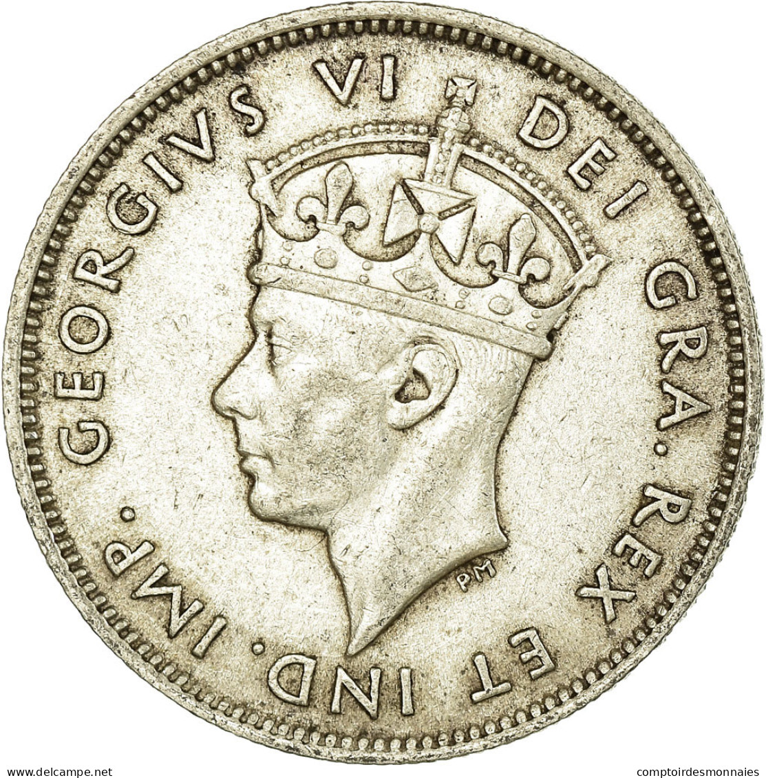 Monnaie, Chypre, George VI, 9 Piastres, 1940, TTB+, Argent, KM:25 - Chypre