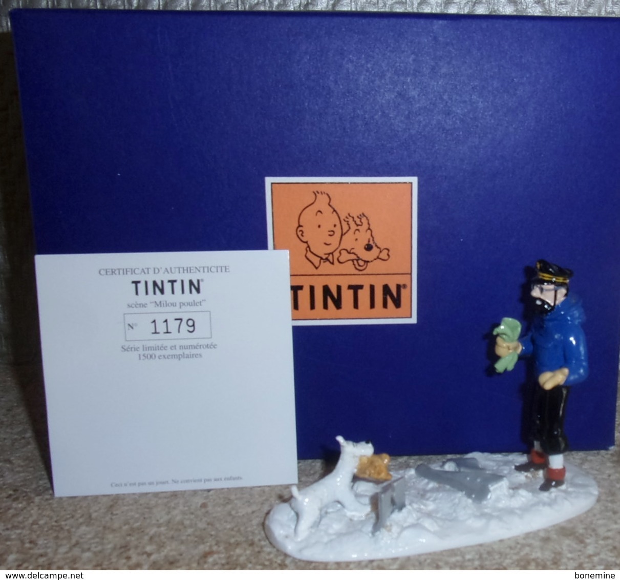 Haddock Milou "poulet" Figurine Pixi Tibet Serie Tintin N°1179 édition 1500 Ex. - Figuren - Metall