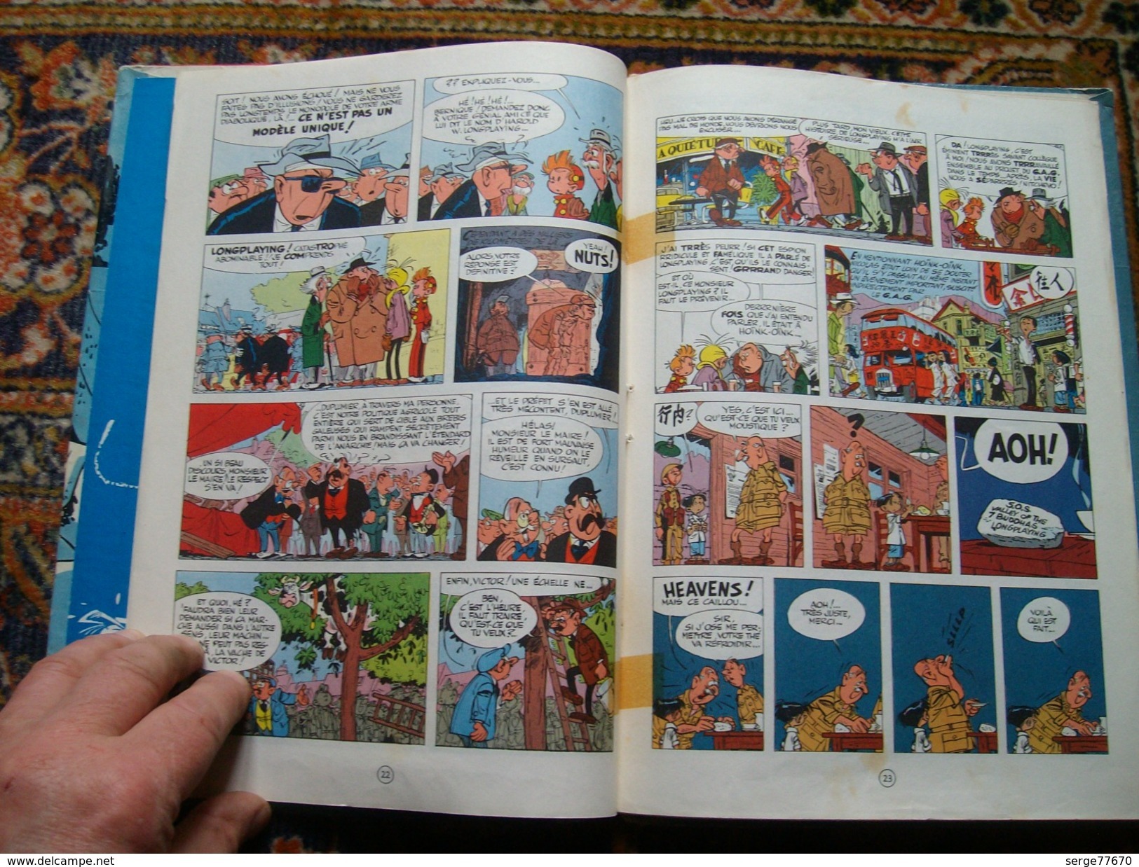 Spirou et Fantasio Franquin Le prisonnier du Bouddha 1960 édition originale eo Dupuis