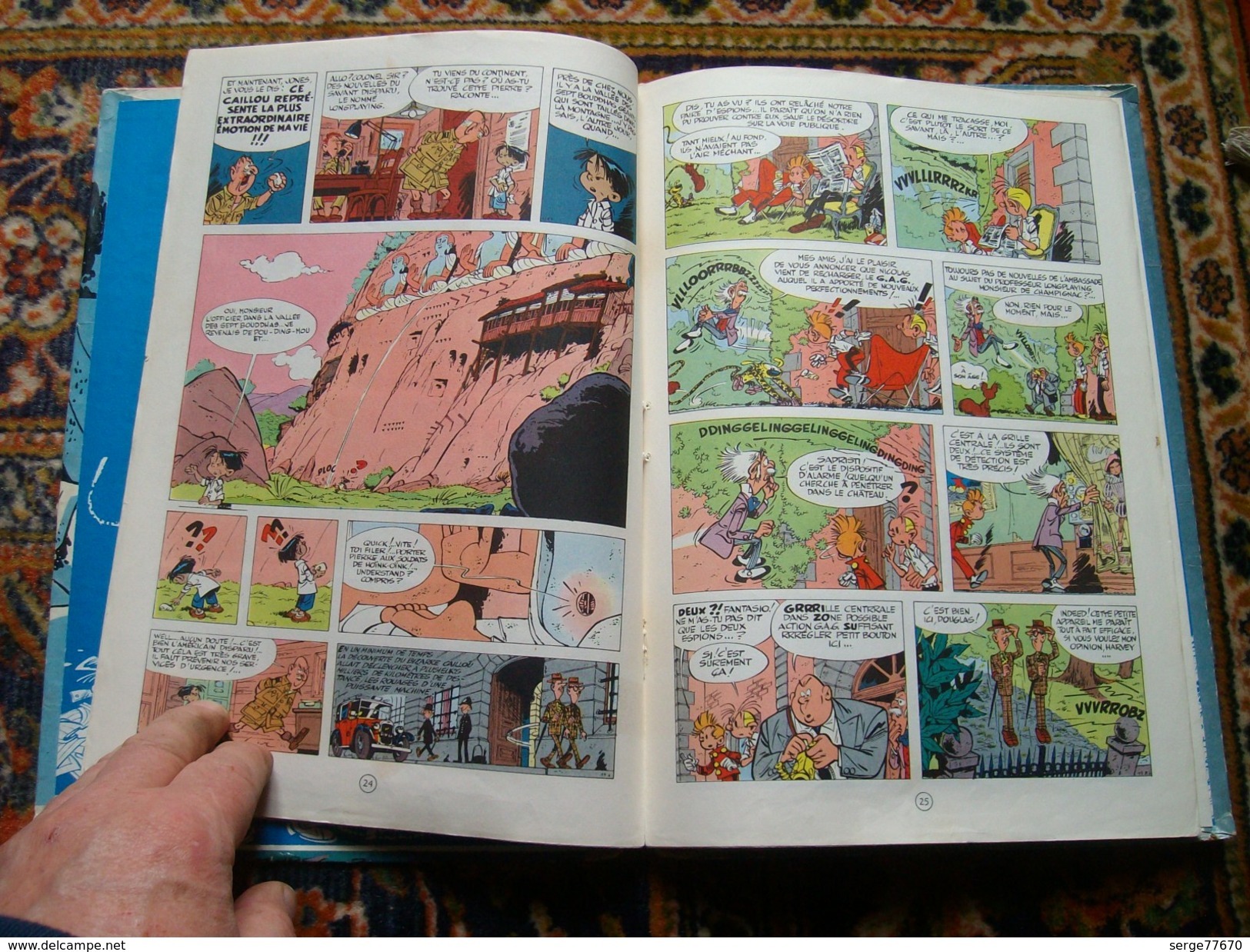 Spirou et Fantasio Franquin Le prisonnier du Bouddha 1960 édition originale eo Dupuis