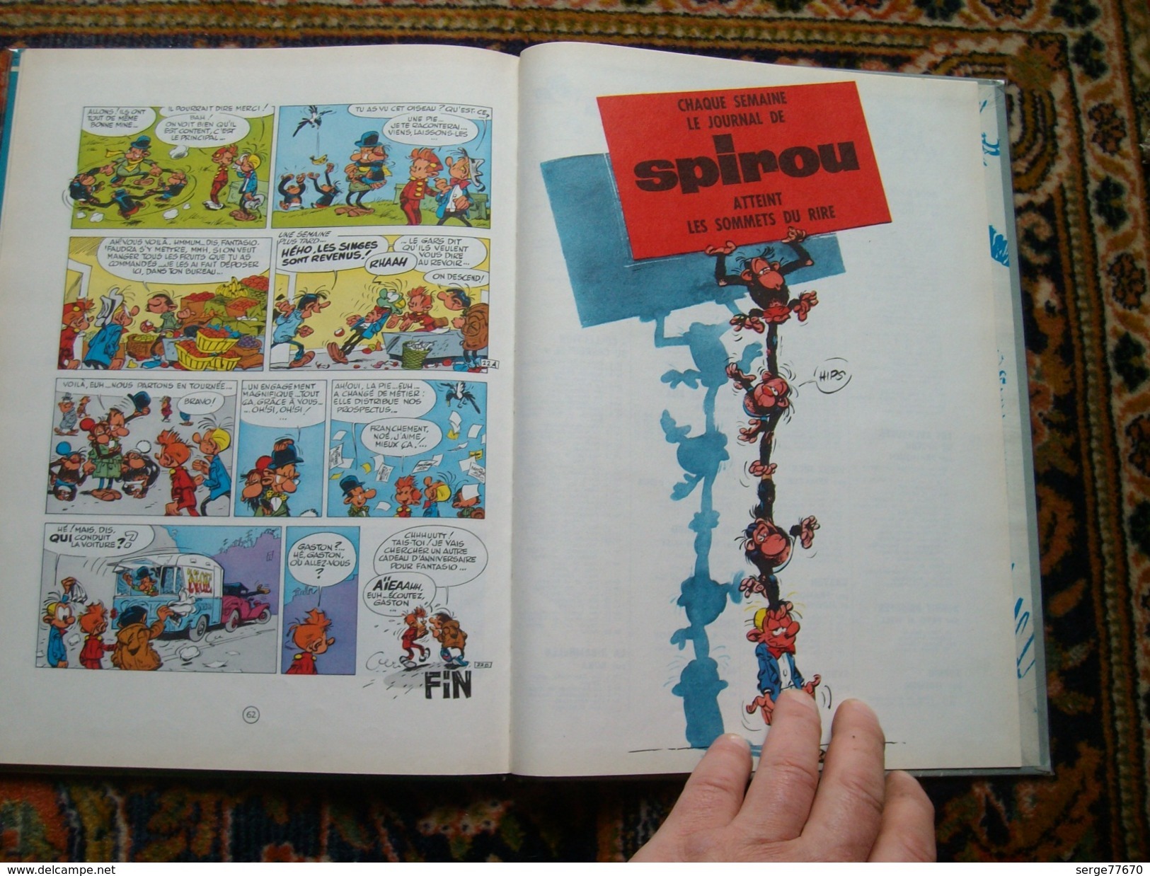 Spirou et Fantasio Franquin Panade à Champignac 1969 édition originale titre en bleu eo Dupuis