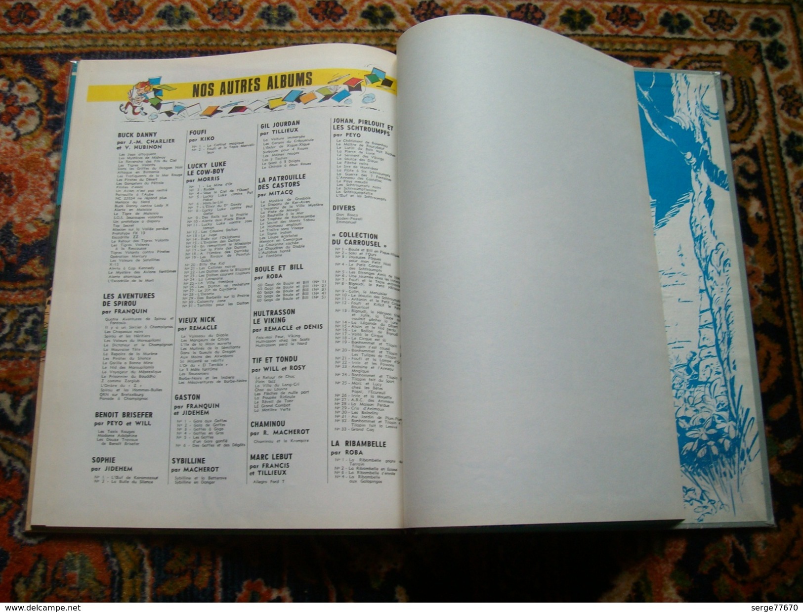 Spirou et Fantasio Franquin Panade à Champignac 1969 édition originale titre en bleu eo Dupuis