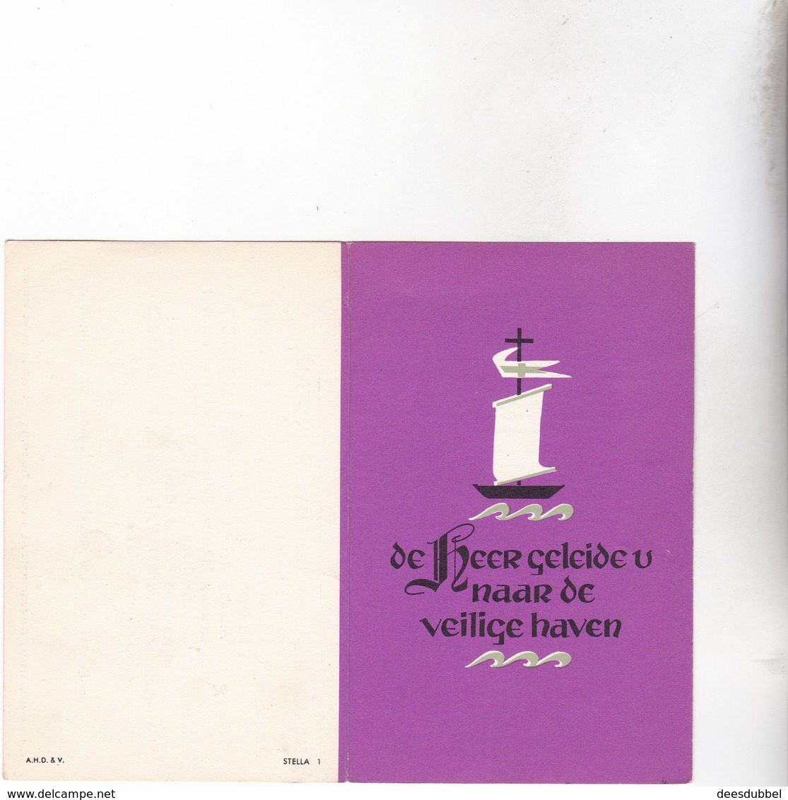 SCHIPPER - VISSER H.MARTINSEN °OOSTENDE 1909 + 1966 (A.VAN ACKER) - Images Religieuses
