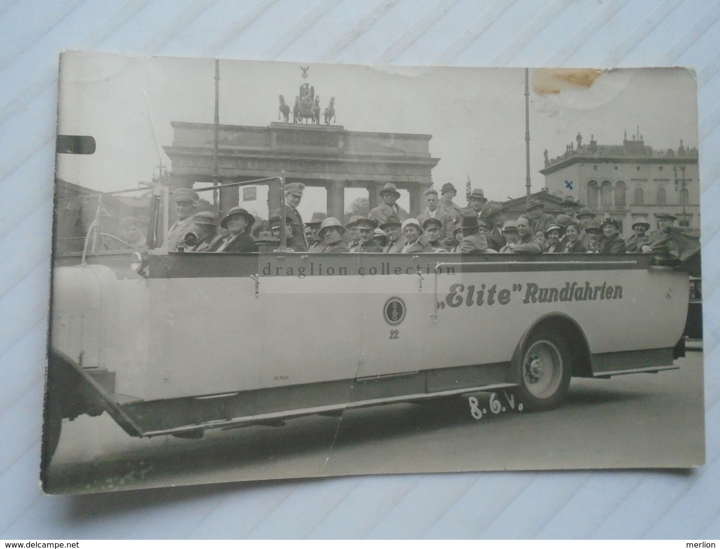 ZA263.23 Berlin -  Elite Rundfahrten - Orig.Fotokarte  -autobus Bus -1920-30's - Altri & Non Classificati