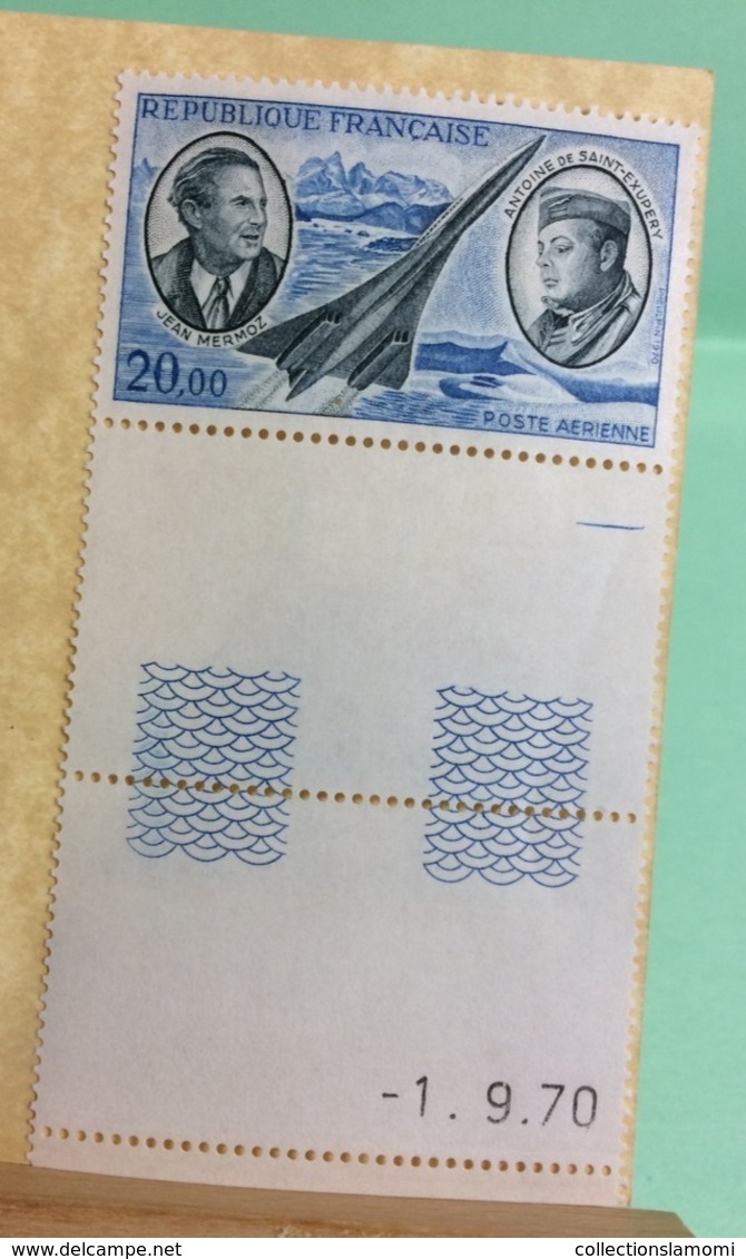 Coin Daté 1.9.1970 Saint Expéry - 1970( Neuf (Y&T N°44)(bleu Et Gris Bleu) - Coté 9€ (Tous De Bonne Qualité Garantie) - 1960-.... Postfris