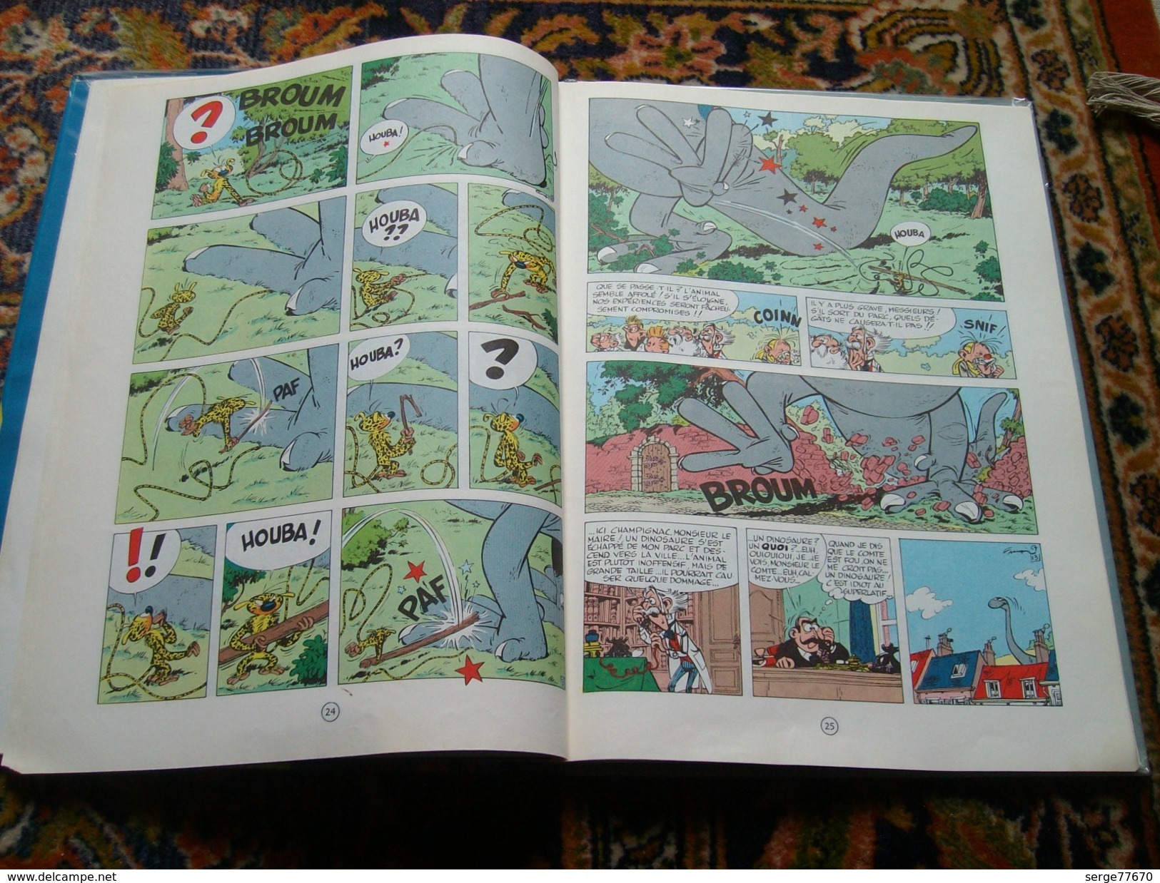 Spirou et Fantasio Franquin Le voyageur de mésozoïque édition 1966 Dupuis