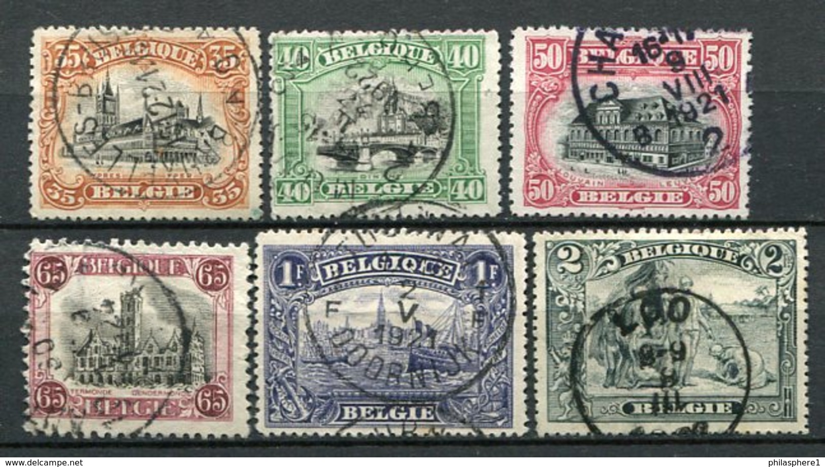 Belgien Nr.121/6          O  Used          (1039) - 1915-1920 Albert I