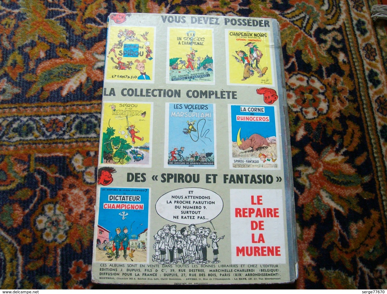 Spirou Et Fantasio Franquin La Mauvaise Tête 1956 édition Originale Belge Eo Dupuis - Spirou Et Fantasio