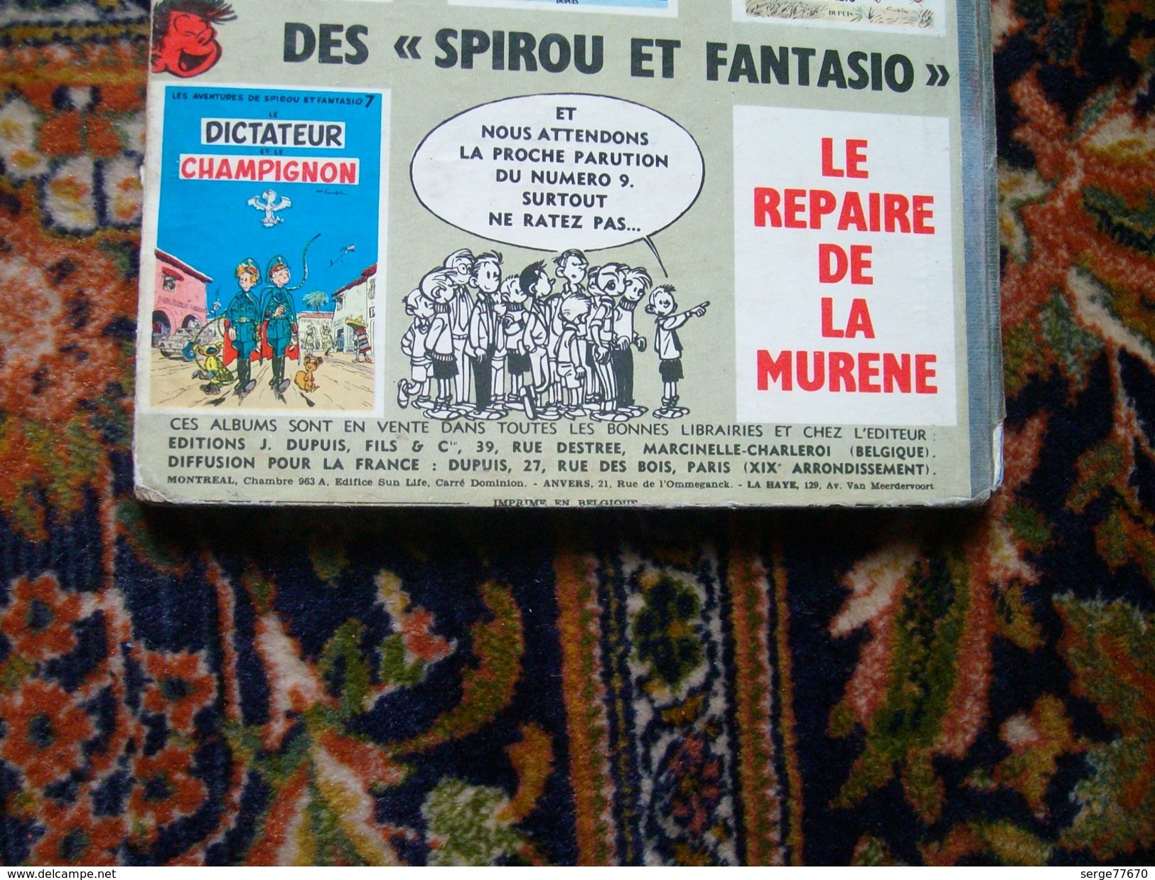 Spirou et Fantasio Franquin La mauvaise tête 1956 édition originale belge eo Dupuis