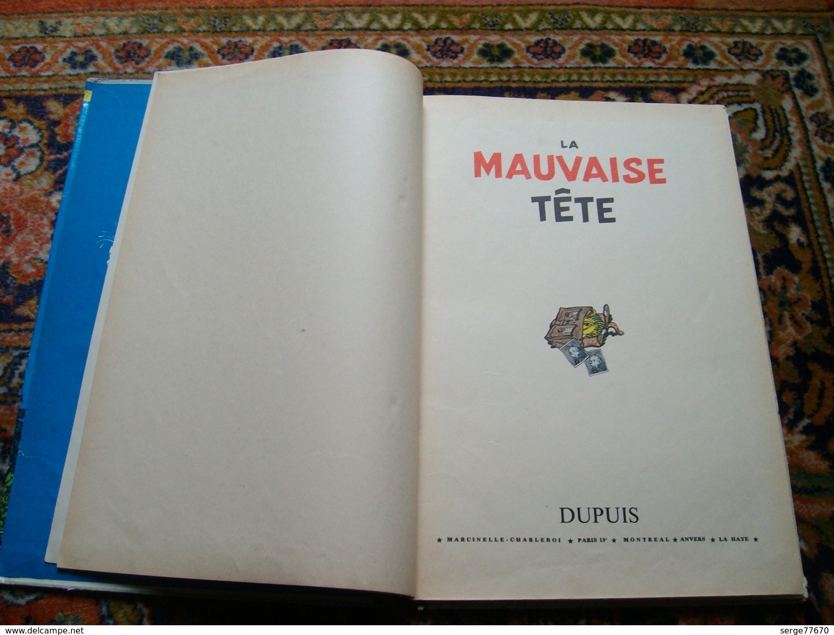 Spirou et Fantasio Franquin La mauvaise tête 1956 édition originale belge eo Dupuis