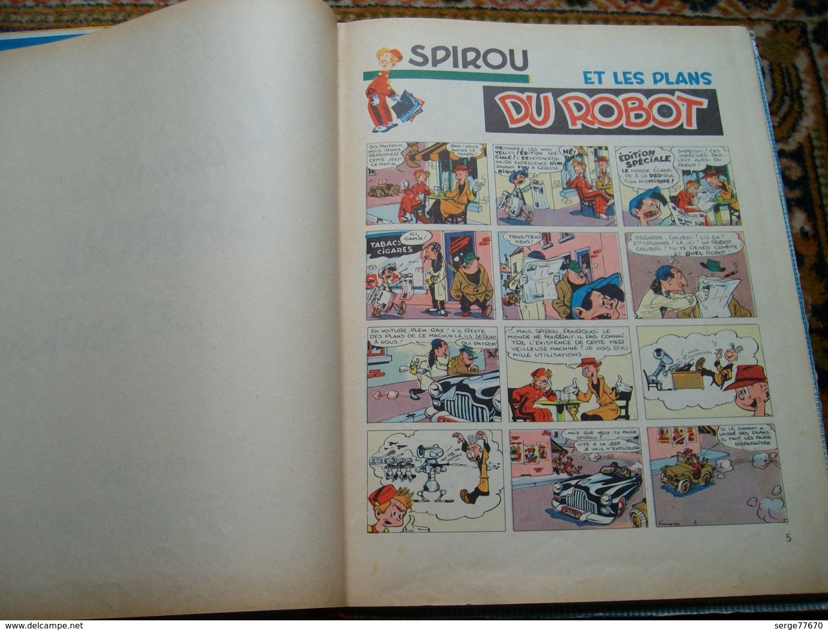 Spirou et Fantasio Franquin 4 aventures de 1956 édition originale française eo Dupuis