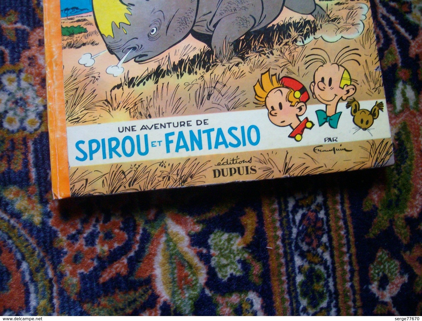 Spirou Et Fantasio Franquin La Corne De Rhinocéros 1955 Turbot-rhino édition Originale Française Eo Dupuis - Spirou Et Fantasio
