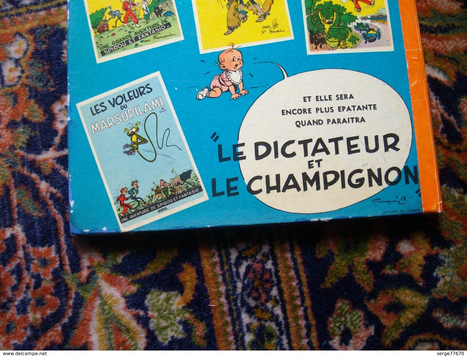 Spirou et Fantasio Franquin la corne de rhinocéros 1955 turbot-rhino édition originale française eo Dupuis