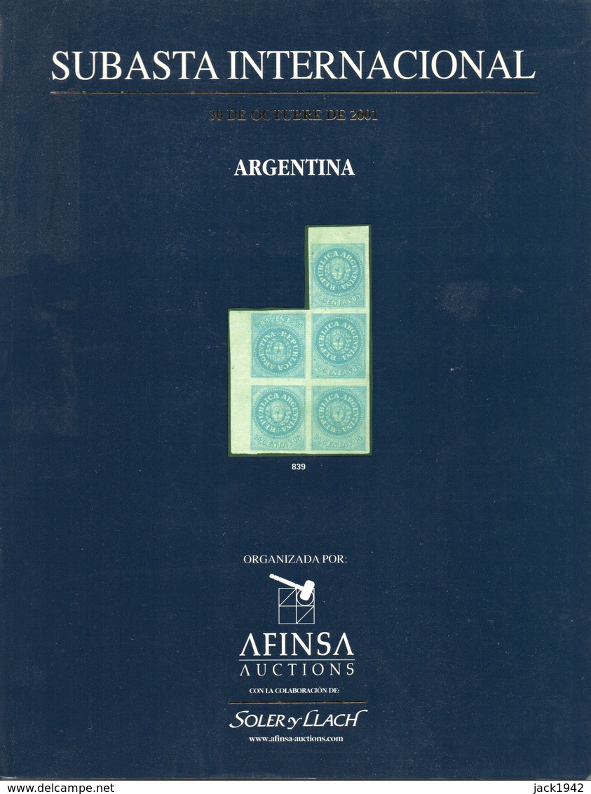 Argentina Classic - Soler Y Llach 2001 - Catalogues De Maisons De Vente