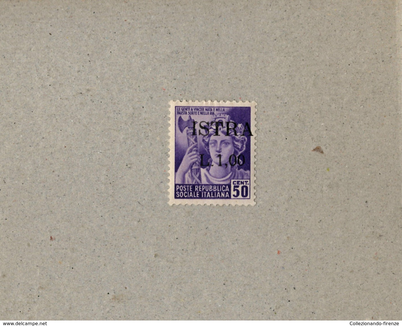 Occupazione Jugoslava Istria Pola 1945 N. 26 50 Cent Violetto Nuovo MNH** - Occup. Iugoslava: Istria