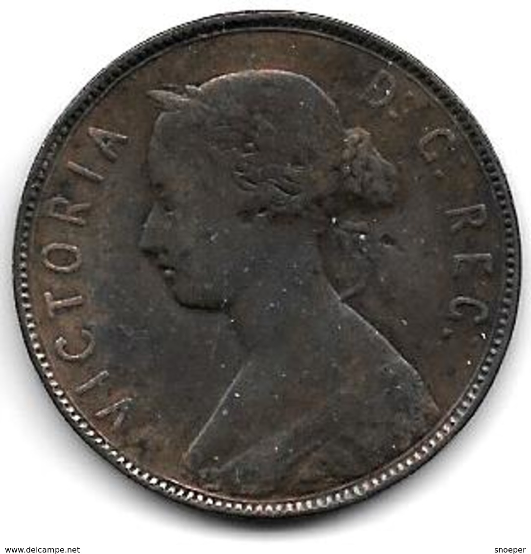 *New Foundland 1 Large  Cent 1880  Km 1  Vf - Canada