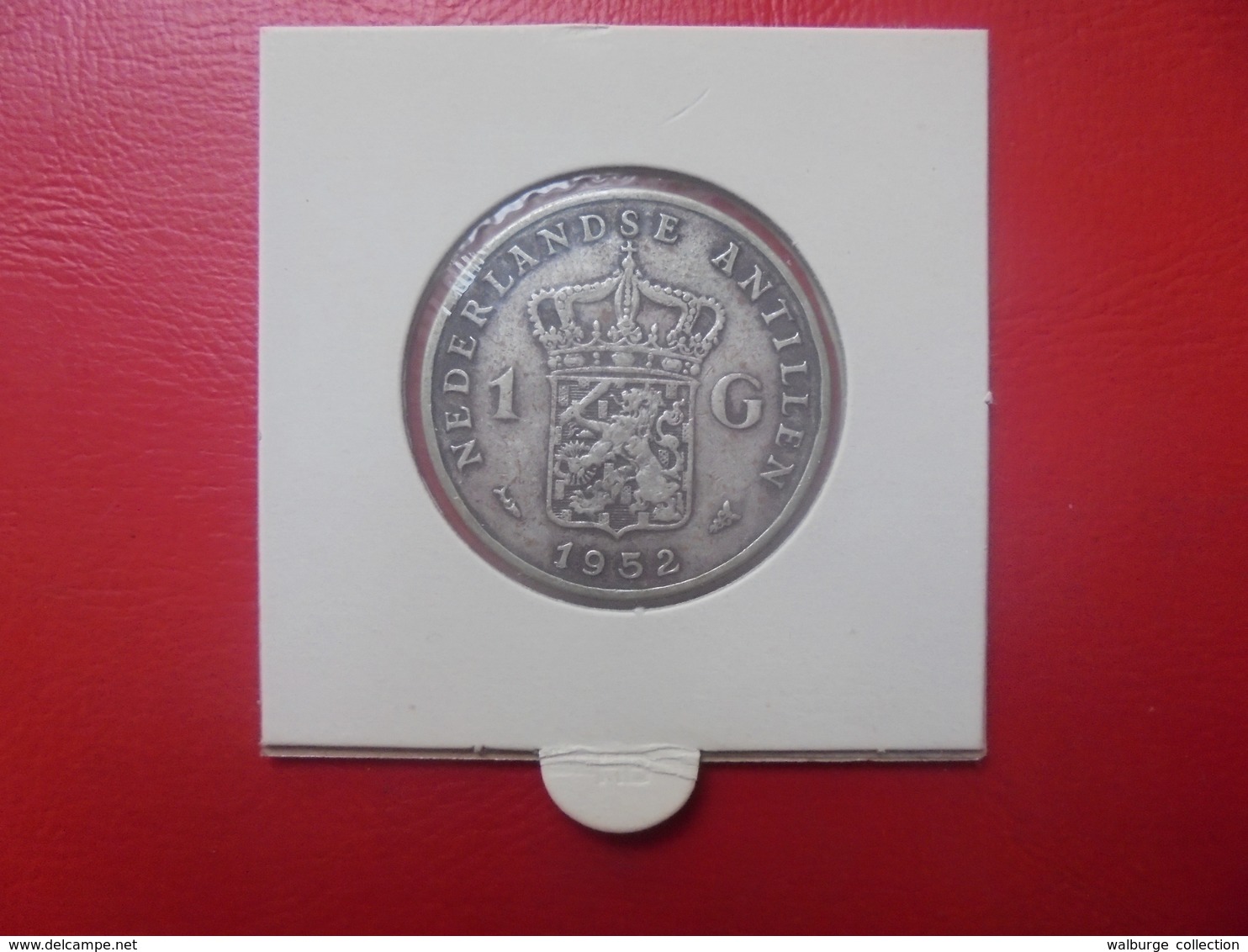 ANTILLES NEERLANDAISES 1 GULDEN 1952 ARGENT (A.3) - Netherlands Antilles