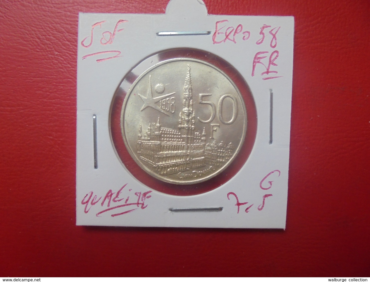 Baudouin 1er. 50 Francs "EXPO 1958" FR. ARGENT. SUPERBE+++(A.3) - 50 Francs