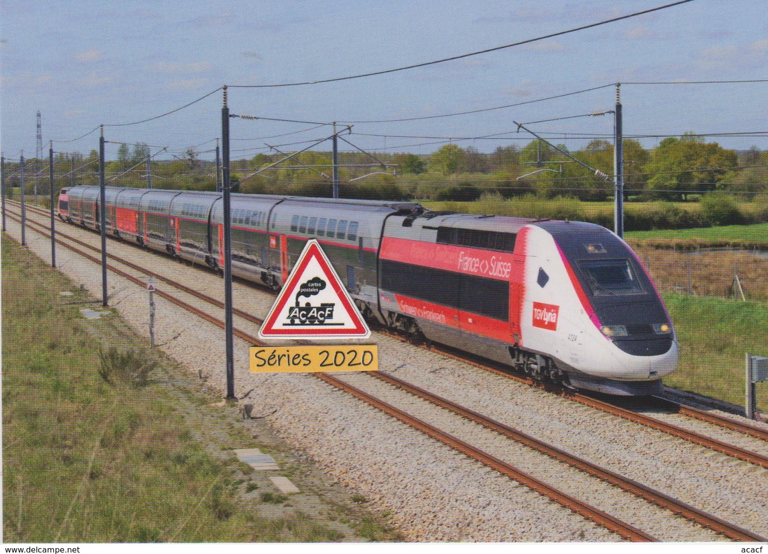 634 - TGV Lyria Rame 4724, à St-Corneille (72) - - Trains