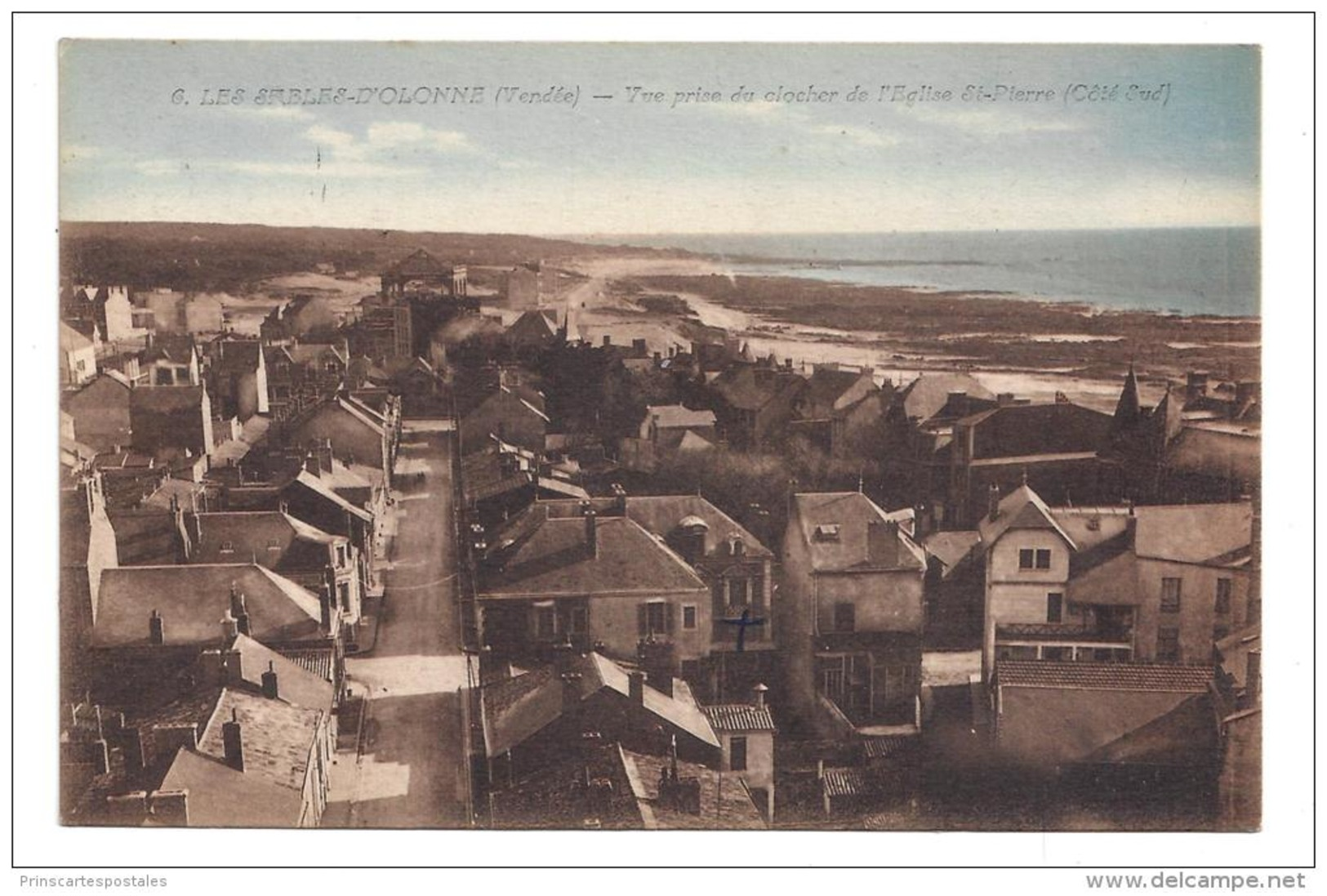 CPA 85 Les Sables D'Olonne Vue Prise Du Clocher De L'eglise Saint Pierre - Sables D'Olonne