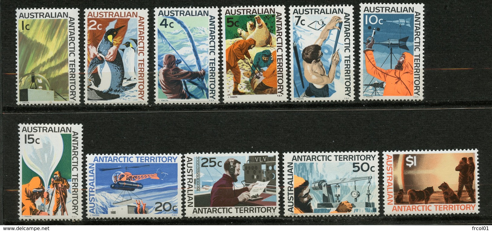 Territoire Antarctique Australien (AAT) , Yvert 8/18**, Scott L8/18**, SG 8/18**, MNH - Neufs