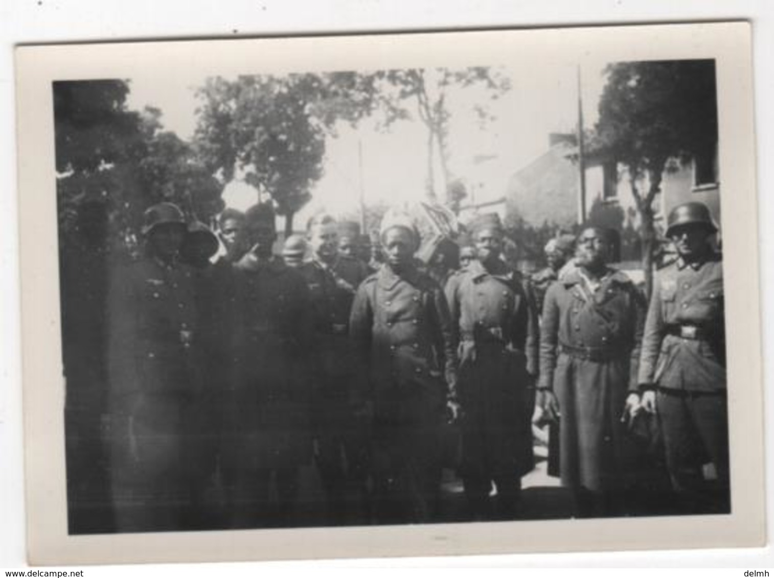 Photo Originale Allemande Lot Capitaine Weber WWII Tirailleurs Sénégalais Prisonniers - War, Military